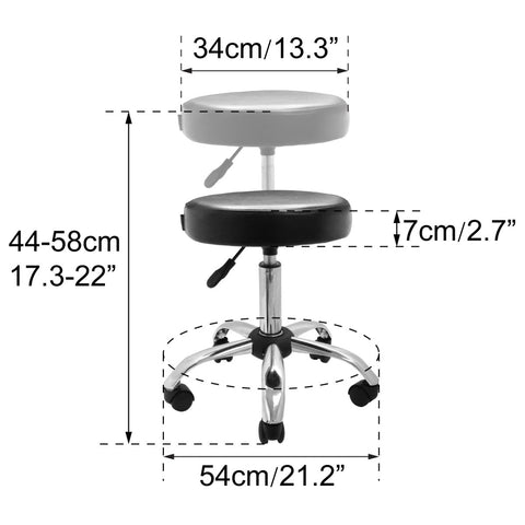 Deluxe Hydraulic Adjustable Height Rolling Stool - RS541/2 - GreenLife-103541