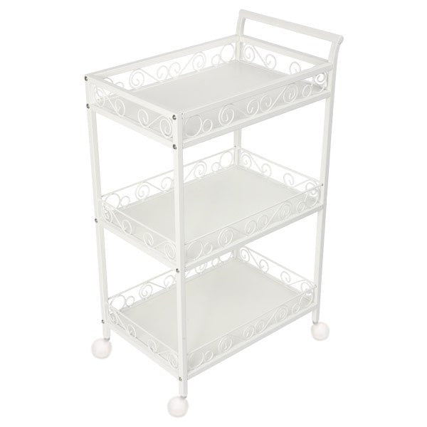 Beauty Metal Frame Three Shelves Trolley - ST301 - GreenLife-Trolley