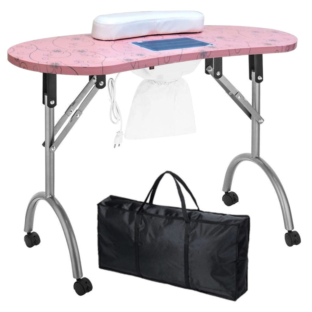 Portable Manicure Table with dust collector-MT501 - GreenLife-Manicure Table