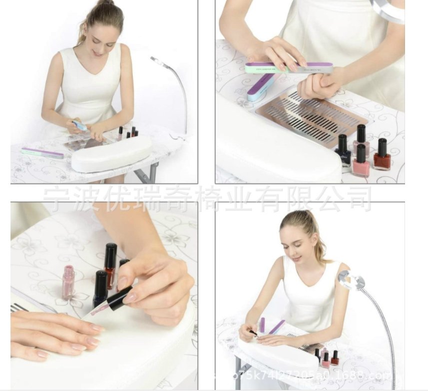 Portable Manicure Table with dust collector-MT501 - GreenLife-Manicure Table