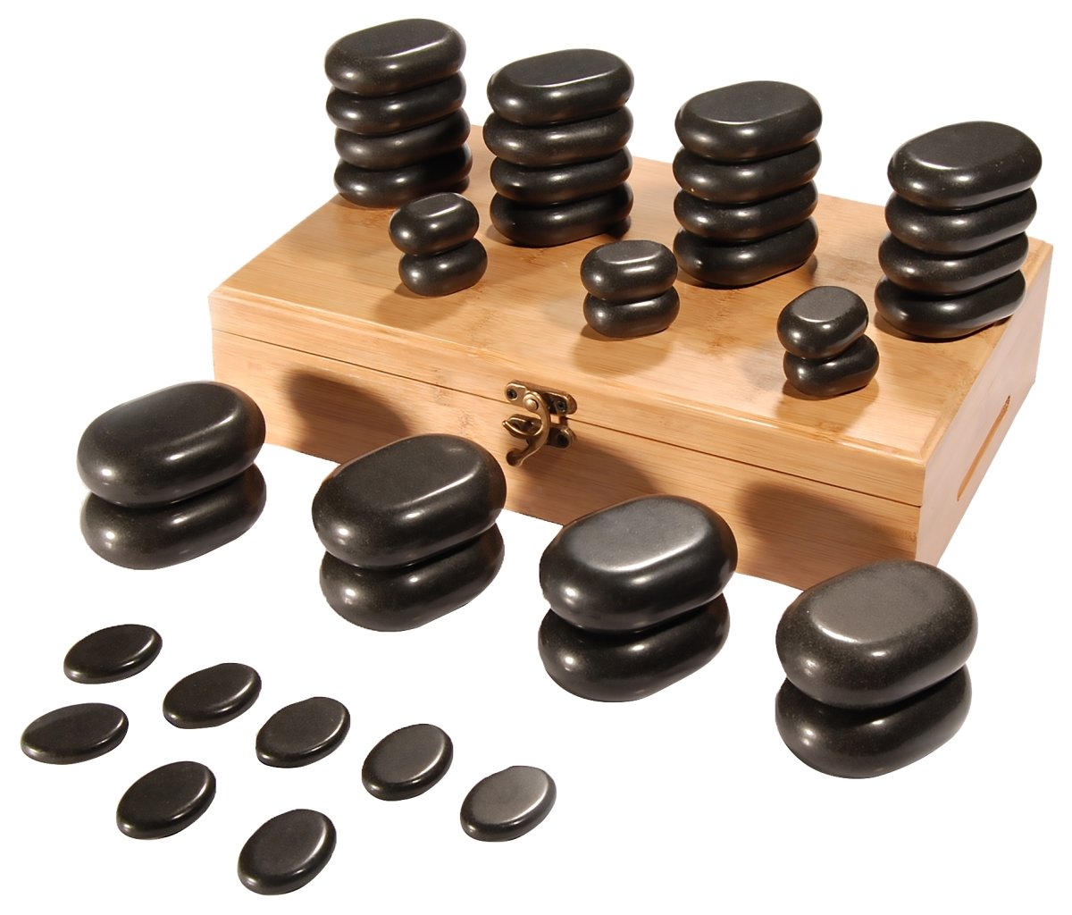 36pcs Massage Hot Stone Set - GreenLife-Massage Supplies