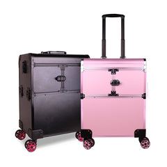 14" Aluminum Rolling Makeup Case - GreenLife-Beauty Supplies