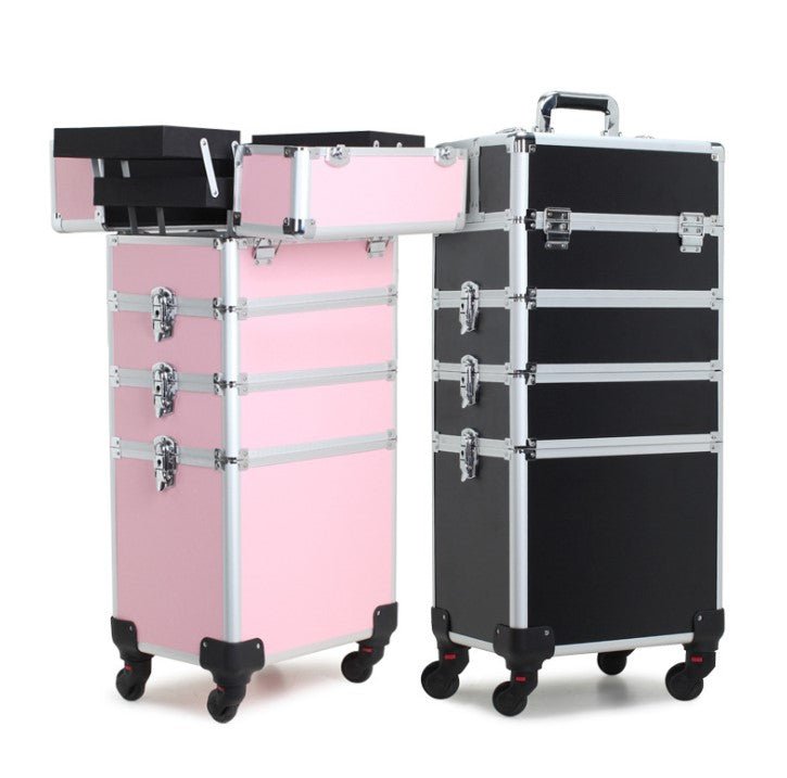 14" 4 In 1 Aluminum Rolling Makeup Case - GreenLife-Beauty Supplies