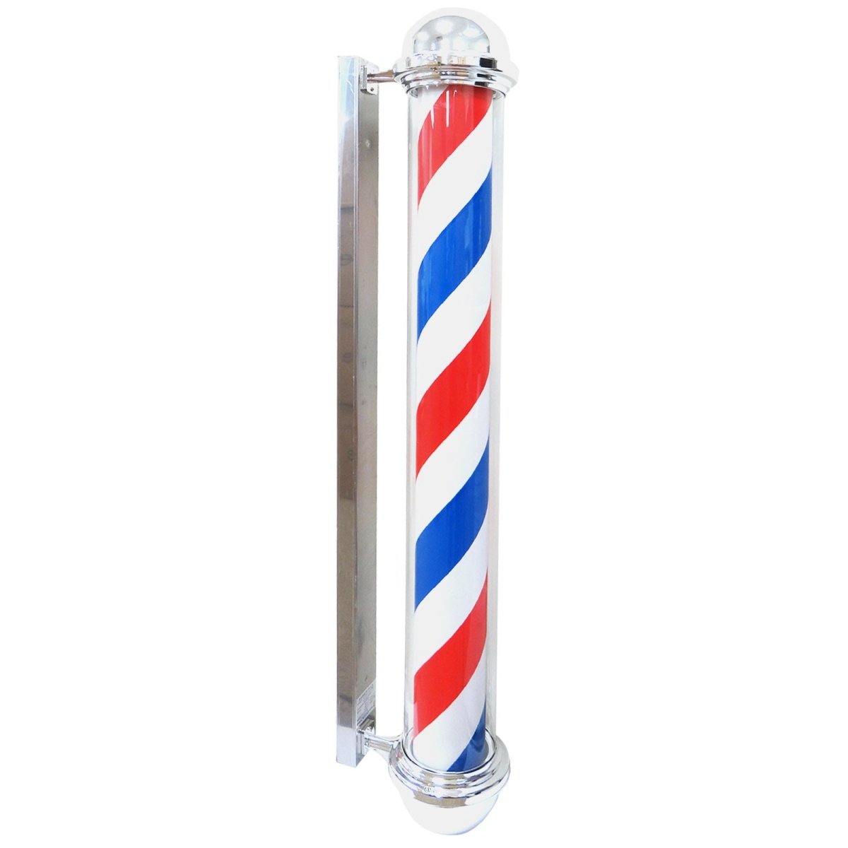 LED Blue Red Stripes Rotating Barber Shop Pole 59in - BP 841 - GreenLife-Barber Pole