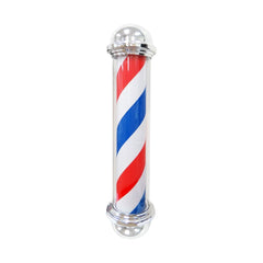 LED Blue Red Stripes Rotating Barber Shop Pole 35in - BP843 - GreenLife-Barber Pole