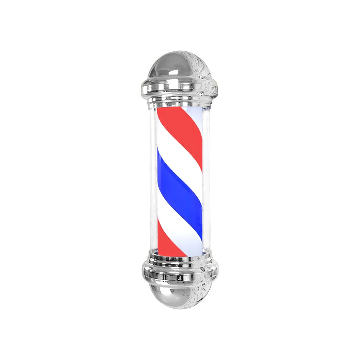 LED Blue Red Stripes Rotating Barber Shop Pole 26in - BP 844 - GreenLife-Barber Pole