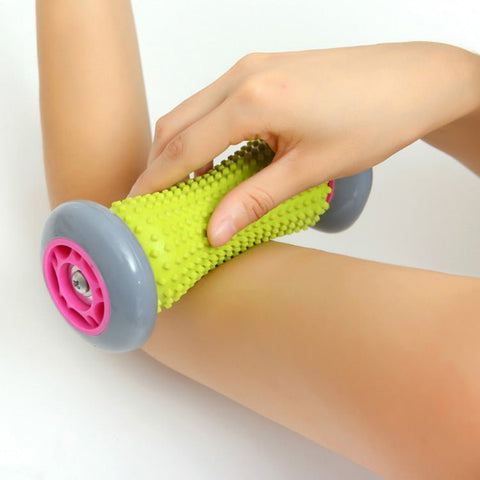 Massage Ball Set of 3 - 1 Roller & 2 Spiky Balls - GreenLife-Massage Supplies