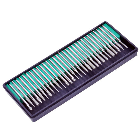30 Pcs Nail Drill Bits Kit Carbide Rotary Burr Set - GreenLife-5020010