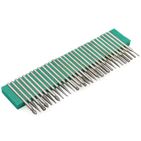 30 Pcs Nail Drill Bits Kit Carbide Rotary Burr Set - GreenLife-5020010