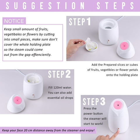 Nano Ionic Facial Steamer-Essential Oil Steamer