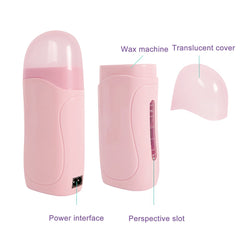 Single Handheld Depilatory Roll on Wax Heater Roller (Rounded Lid) - GreenLife-Wax Warmer