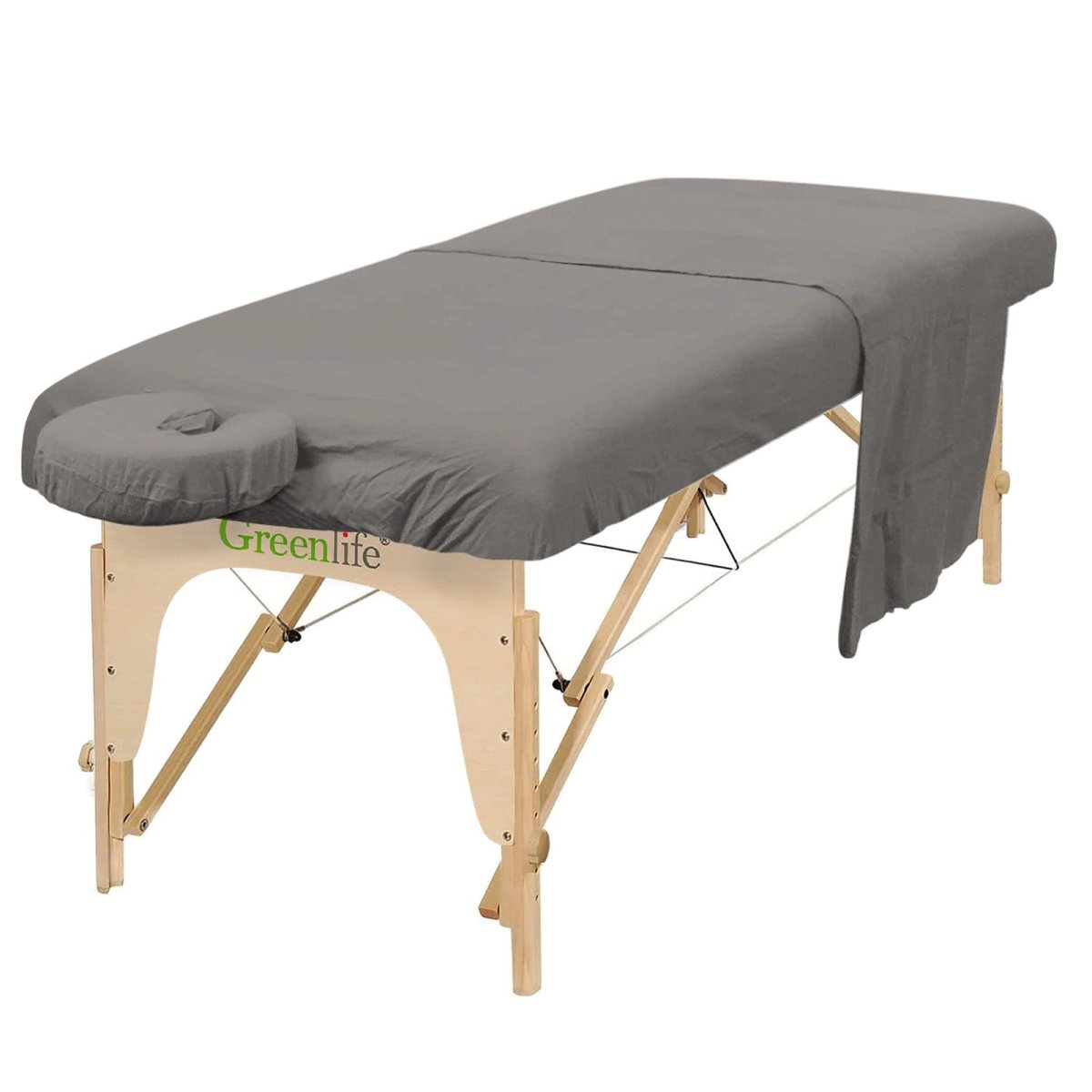 Flannel 3 Pieces Massage Table Sheet Set - GreenLife-Sheet Set