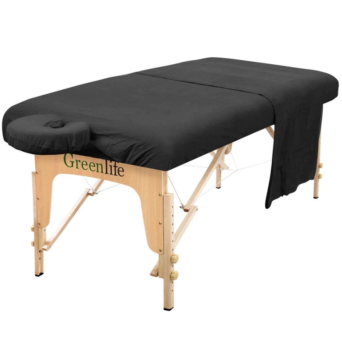Flannel 3 Pieces Massage Table Sheet Set - GreenLife-Sheet Set