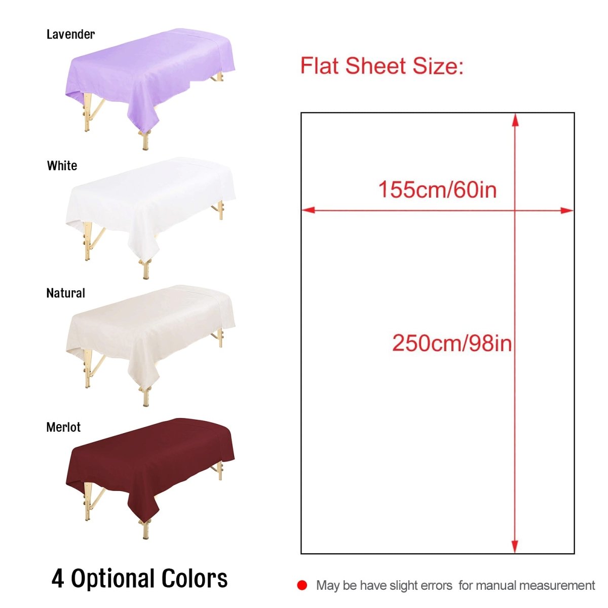 Microfiber Massage Table Flat Sheet - GreenLife-Flat Sheet