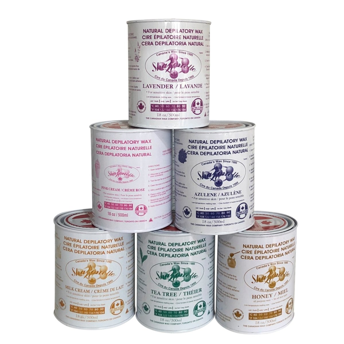 Sharonelle All Purpose Natural Depilatory Canned Wax 500ml - GreenLife-Wax Supplies