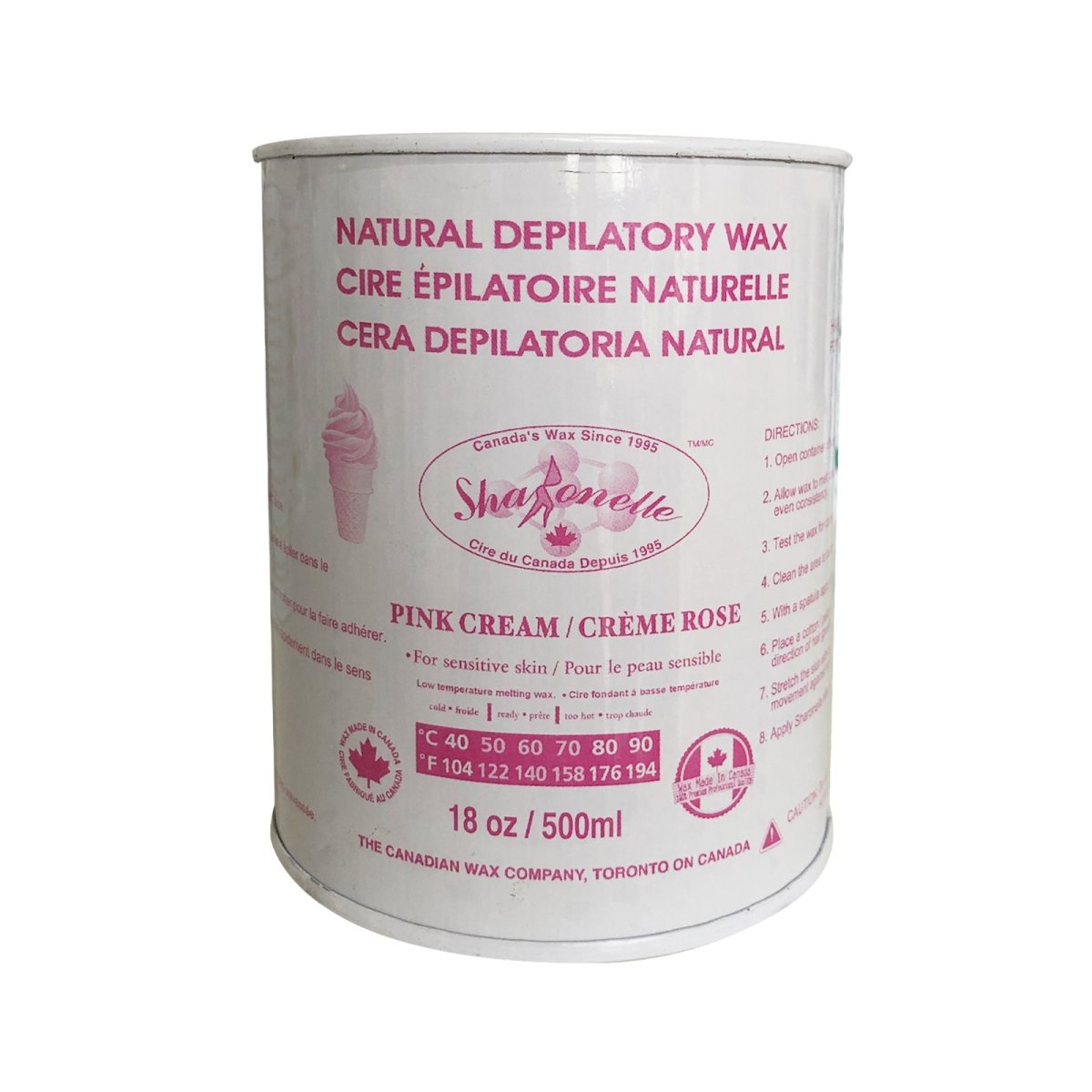 Sharonelle All Purpose Natural Depilatory Canned Wax 500ml - GreenLife-Wax Supplies