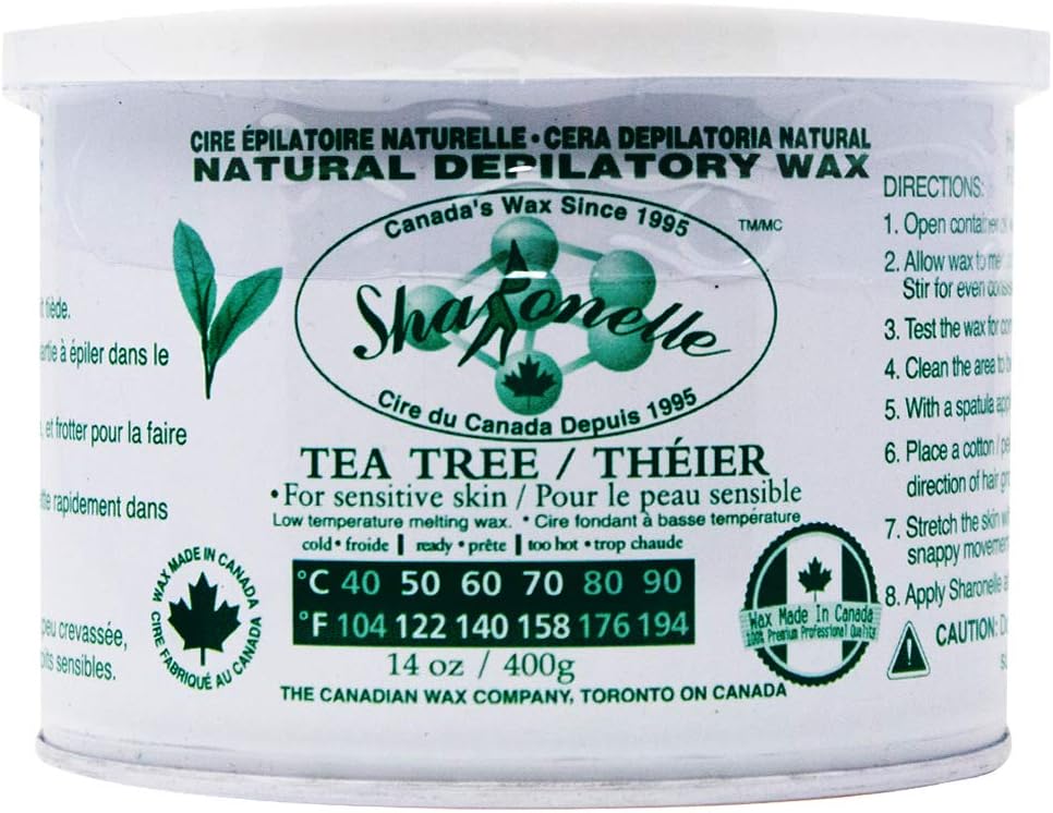 Sharonelle All Purpose Natural Depilatory Canned Wax 14OZ - GreenLife-Wax Supplies