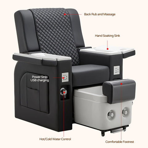Bella Elite Massage Pedicure Chair - GreenLife-Pedicure Chair