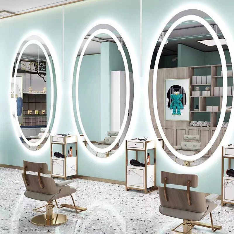 Ellipse Oval LED Salon Mirror - GreenLife-salon Mirror