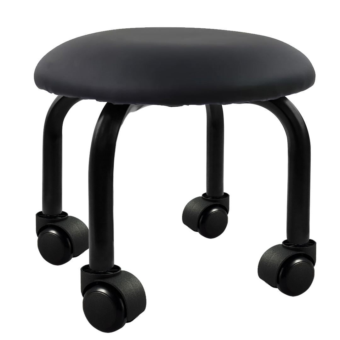 Low Swivel Rolling Pedicure Stool - 0004 - GreenLife-Rolling Stool