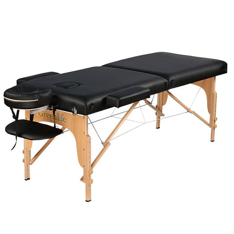 Table de massage portative super stable en bois à 2 sections de 4 po - MTW121