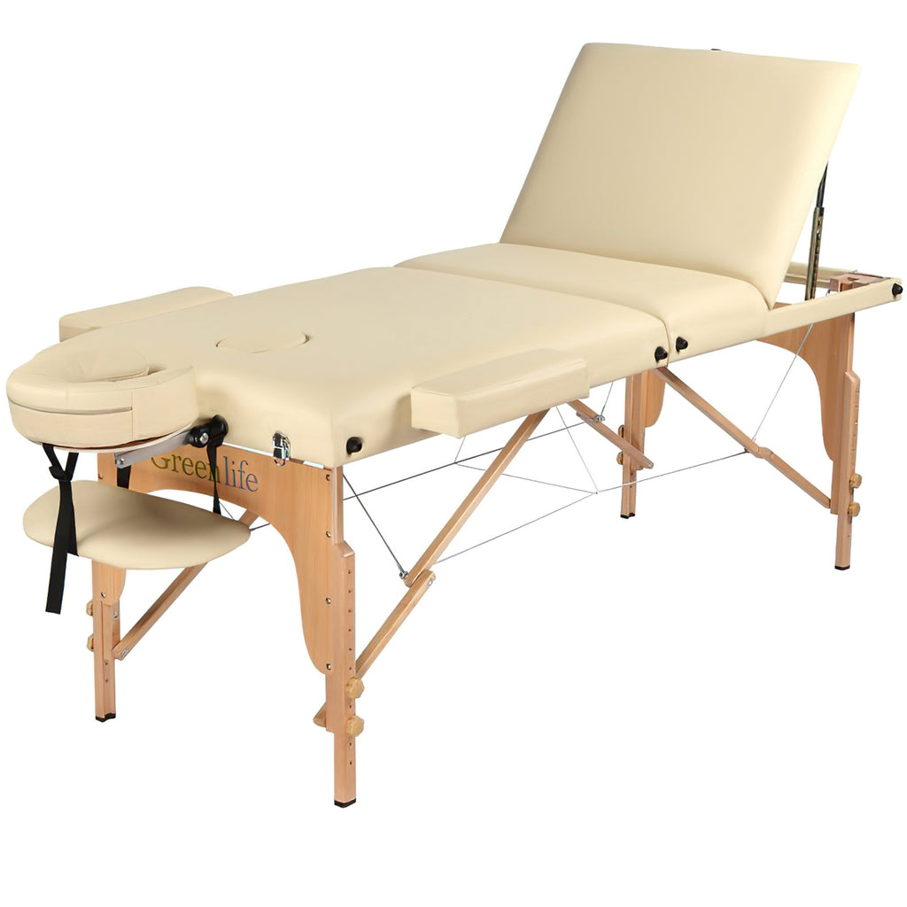 Table de massage portative super stable en bois à 3 sections de 5 po - MTW132
