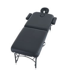 Greenlife 4" master 2 Section Aluminum Portable massage table - Black / Cream MTA121 - GreenLife - Portable Massage Table