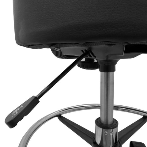 Deluxe Hydraulic Adjustable Swivel Rolling Stool with Wheels - GreenLife - Rolling Stool