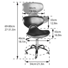 Premium Butterfly Hydraulic Lift Rolling Stool - RSWB201/2 - GreenLife - Rolling Stool