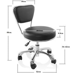 Hydraulic height adjustment lever on salon rolling stool - Greenlife - Rolling Stools