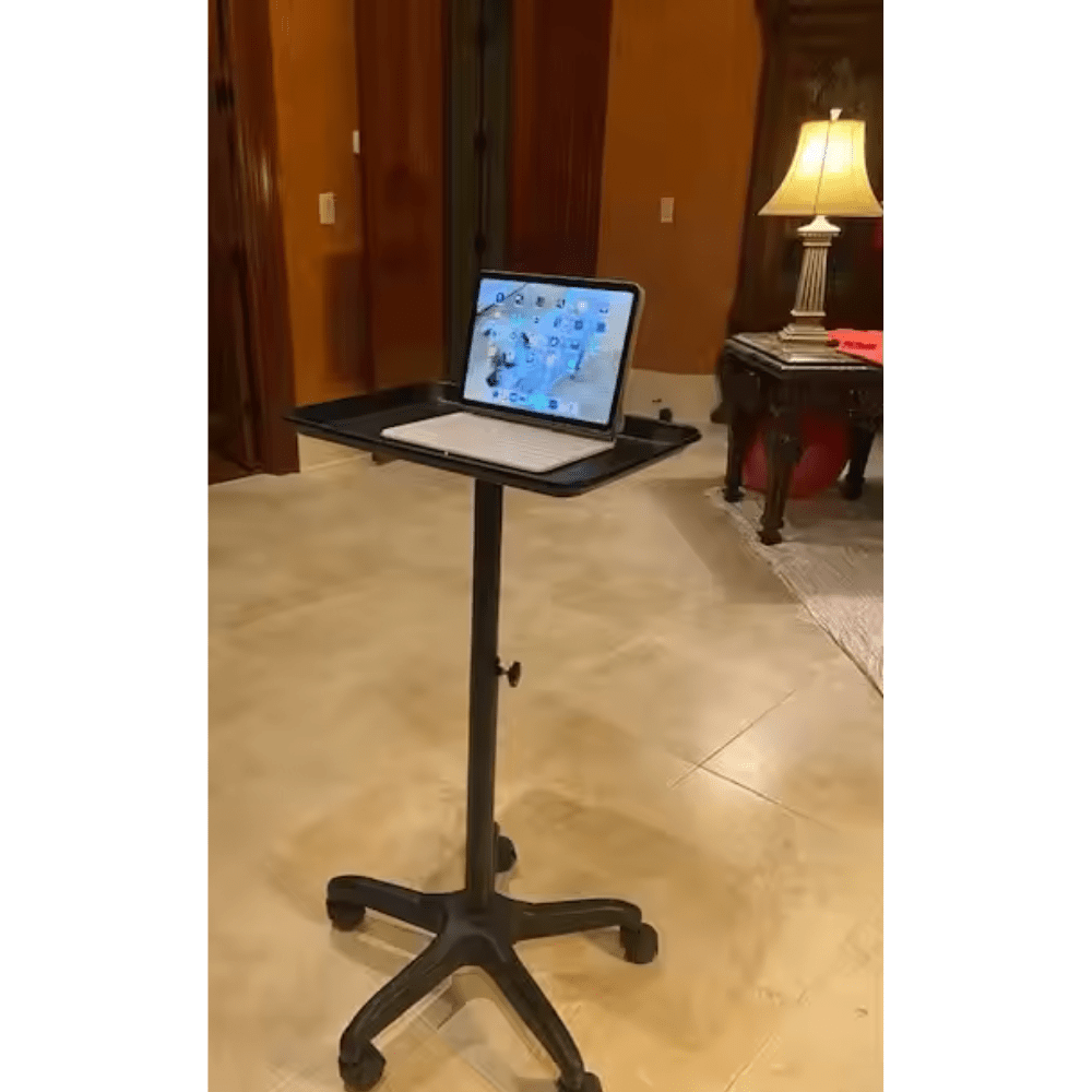 Premium Aluminum Salon Tray Cart Adjustable Height Storage Tray BCT - 011 - GreenLife - Salon Trolley
