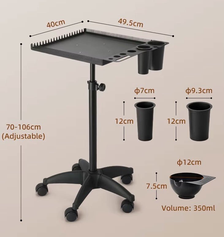 Warehouse Salon Furniture Hair Extensions Tool Tray Cart Spa Salon Trolley BCS - 188 - GreenLife - Salon Trolley
