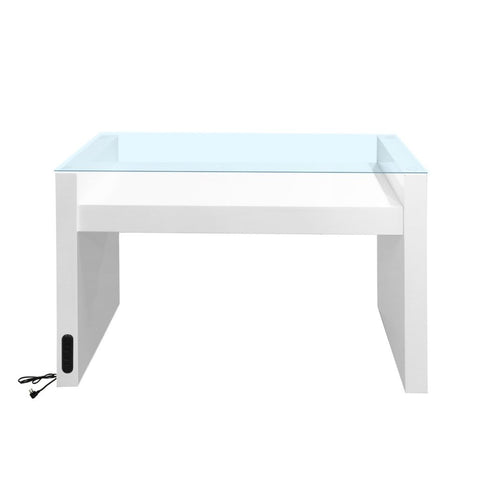 Stationary Manicure Table with Glass Table top - GreenLife - Manicure Table