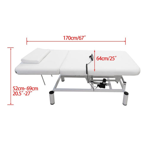 One Motor Electric 2 Section SPA Massage bed with lifted back support - GreenLife - Massage Bed