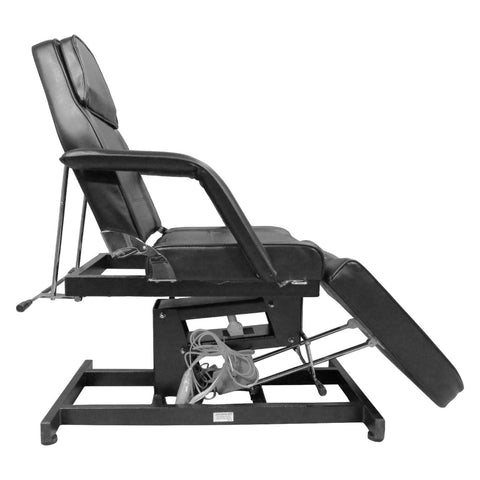 Greenlife Basic One Motor Electric Facial Bed Tatoo Chair White / Black (CH - 246) - GreenLife - Electric Beauty Bed