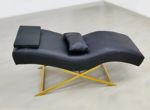 Luxury beauty salon curved lash facial eyelash extensions bed Stationary Massage Table