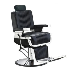 Greenlife ® Vader Advance Modern Recline Barber chair Black & Silver - GreenLife - Barber Chair