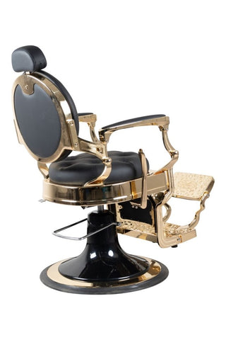 Premium Gold Antique Salon Barber Chair - 121212 - GreenLife - Barber chair