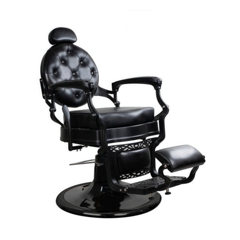 Greenlife ® Cavalier Antique Luxury High - Class Heavy - Duty Swivel Salon Barber Chair Matte Black - GreenLife - Barber Chair