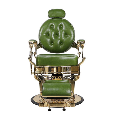 Luxury thicker cushion Heavy DutyVintage All Purpose Barber Chair - GreenLife - Barber Chair