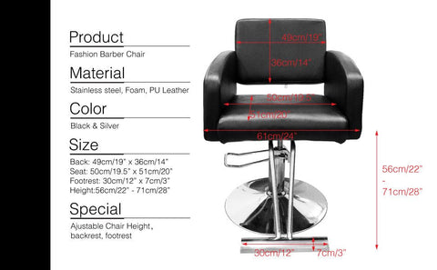 Advance Compact Hydraulic Styling Chair - SC 331 - GreenLife - Styling Chair