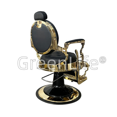 Advanced Premium Antique Golden with Black Salon Barber Chair - BC 951 - GreenLife - Barber chair