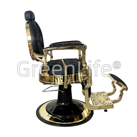 Advanced Premium Antique Golden with Black Salon Barber Chair - BC 951 - GreenLife - Barber chair