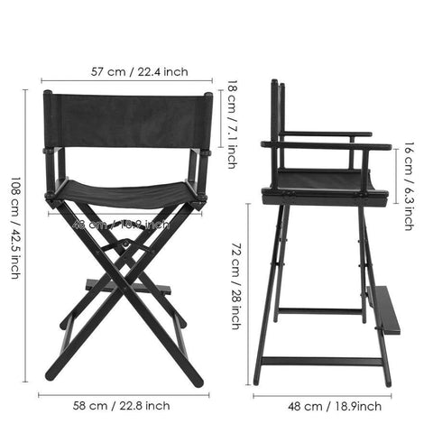 Portable Director Makeup Chair - MC151 - GreenLife - Beauty Supplies