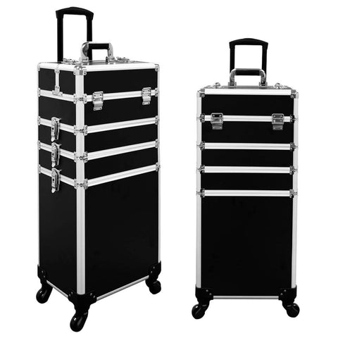 14" 4 In 1 Aluminum Rolling Makeup Case - GreenLife - Makeup Case
