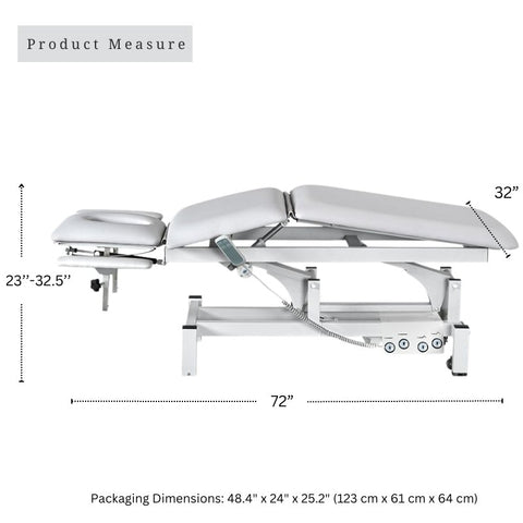 GreenLife® 2 Motors Chiropractic Massage Electric Treatment Table - GreenLife - Electric Facial Bed