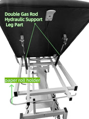 GreenLife ® Thomas Power Chiro Electric Treatment Table with 4 external wheels, two motors, double gas rod hydraulic support leg part - GreenLife - Electric Massage Bed