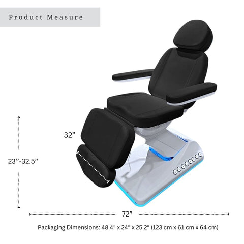 LUNA2 4 - Motors Spa Electric Facial Bed Beauty Chair - GreenLife - Electric Bed