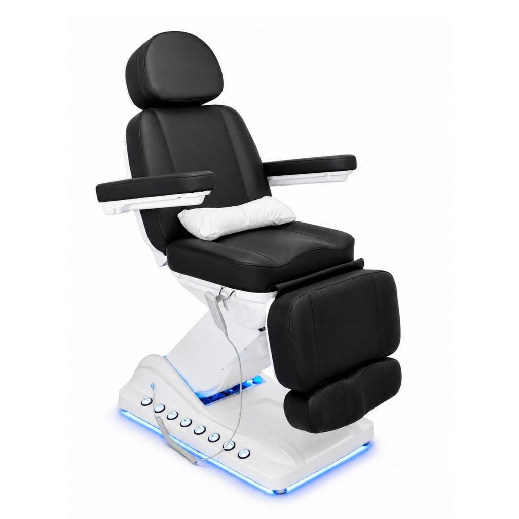 Greenlife ® LUNA2 4-Motor Spa Electric Facial Bed with Silicon Leather and 3 parts Heating / or add ±360° Swivel (optional)