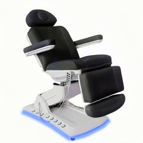 Greenlife Ageless ±180° Swivel Electric 4 Motors Beauty Chair with Heating, LED lights & Paper holder